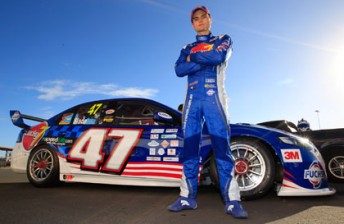 thumb Tim Slade with his new-look Lucky 7 Racing Ford Falcon