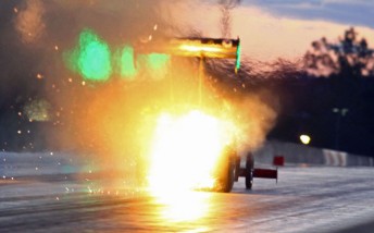 thumb Phil Read is quickest in Top Fuel, but his second qualifier wasn't without drama!
