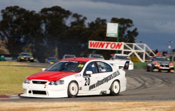 thumb Tony Evangelou has taken the opening race at Winton