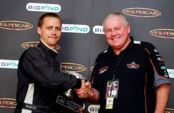 thumb John Magro receives the trophy from Alan Jones