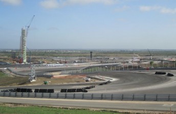 thumb The left-hand hairpin at Turn 1, which rises 400m from the startline, is the highest point on the circuit. The observation tower at Turns 16-18 can be seen in the background.