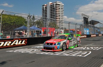thum Hinchcliffe has brought sponsor GoDaddy to the #34 GRM Holden for the weekend