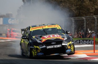thum Boris Said damaged the VIP Ford at the back chicane