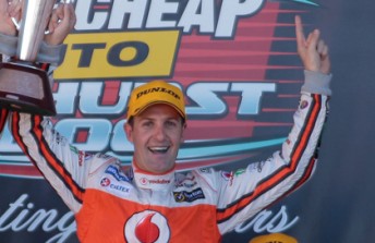 thumb Jamie Whincup on the Bathurst 1000 podium