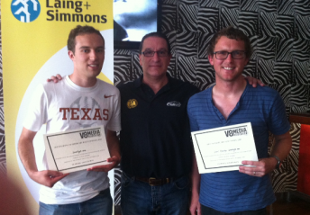 thumb Speedcafe.com's Stefan Bartholomaeus (left) and Grant Rowley (right) with CAMS CEO E Rocca.