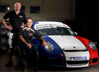 Matt Speakman and team owner Andy McElrea