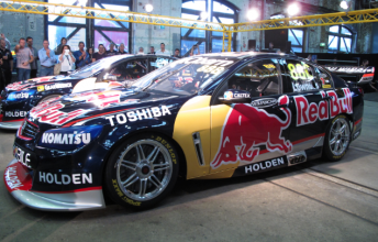 Craig Lowndes and Jamie Whincup's Red Bull Racing Commodores