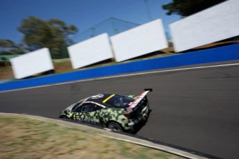 The Maranello Ferrari heads through the Cutting