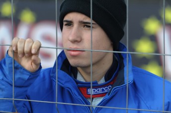 Joseph Mawson was forced onto the sidelines due to illness in Round Two of the WSK Euro Series (Pic: KSP)
