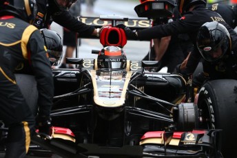 Practice 3 pace-setter Romain Grosjean