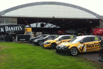 The four Altima L33s at Avalon Airport yesterday prior to their departure in the early hours of this morning