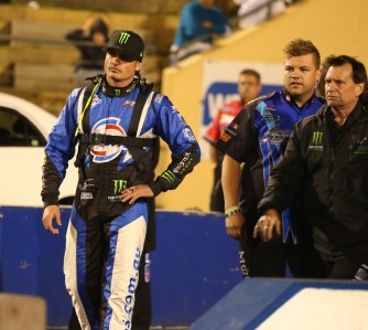 Rob Tucker (far right) will return to the driver's seat and take on son, Shane (left) and daughter Kirsten
