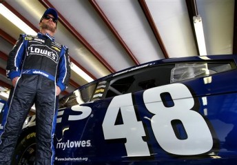 Jimmie Johnson's car failed inspection during Loudon qualifying