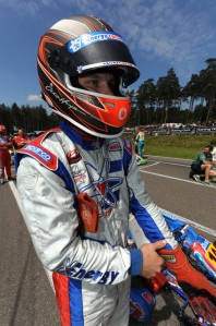 Chris Hays suiting up at the Genk circuit in Belgium (Pic: KSP)