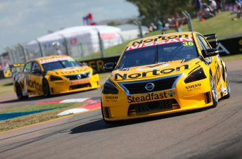 Caruso and team-mate Moffat showed the way