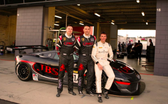 Lago, Russell and Kox pictured at February's Bathurst 12 Hour