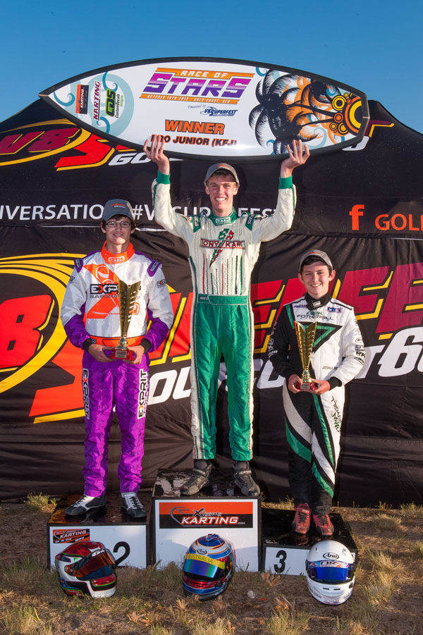 The Pro Junior (KFJ) podium (Pic: AF Images/Budd)