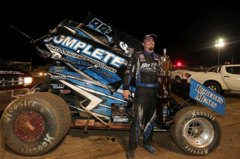 Tim Kaeding after his wild celebrations at Warrnambool. Pic: The Standard.