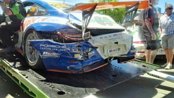 Damage to Michael Almond's 911
