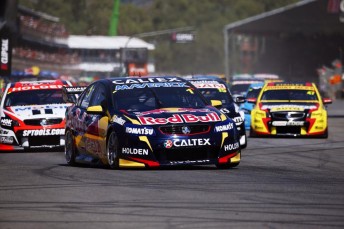 Jamie Whincup led away from the start