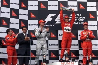 Michael Schumacher took the second of his four wins in 2001