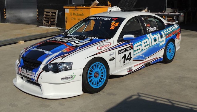 Former Saloon Car Series winner Simon Tabinor's ex-BJR Ford is also sporting new colours