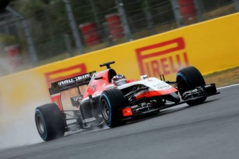 Marussia's Max Chilton topped the time sheets