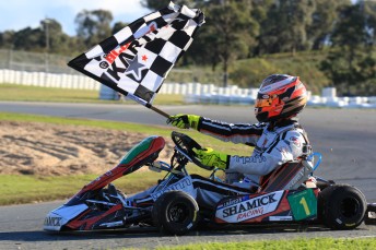 Joey Hanssen was all class in round three of the Castrol EDGE CIK Stars of Karting Championship