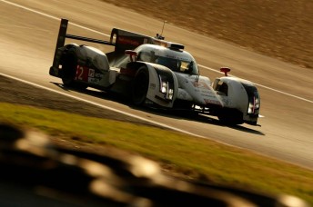 The #2 Audi led at two-thirds distance