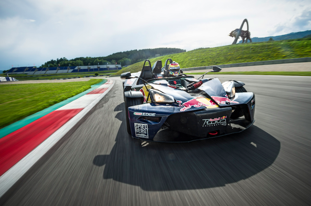Lowndes cutting laps of the Spielberg venue
