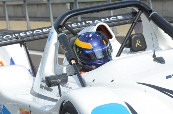David Brabham at work in the Radical. Pic: Oliver Read