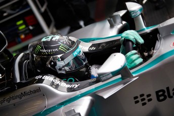 Nico Rosberg once again got the better of his Mercedes team-mate Lewis hamilton to secure pole