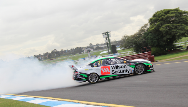 David Wall avoided the fences during this engine failure