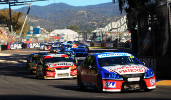 The Dunlop Series field through Adelaide's Senna Chicane