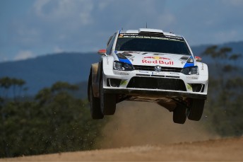 Jari-Matti Latvala staged a flying finish to just fall short of victory