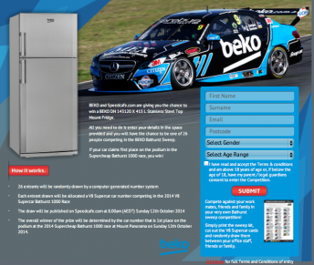 BEKO win a fridge sweepstakes announced