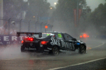 The heavy rain limited visibility