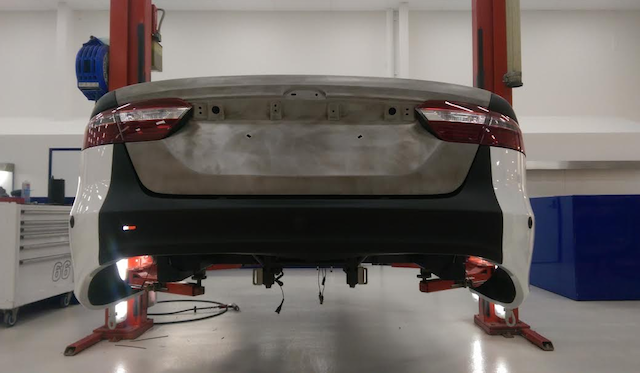 DJRTP is preparing its ex-David Wall chassis for Marcos Ambrose to start the season in