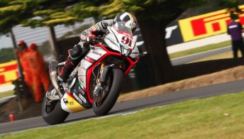 Leon Haslam secured his first World Superbike victory since 2010