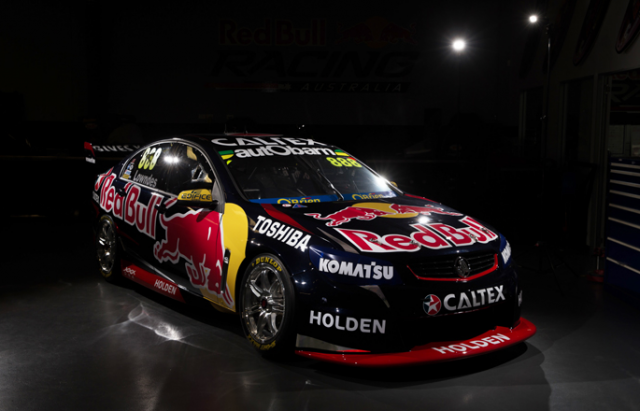 The revised Red Bull livery features few changes over its 2014 counterpart