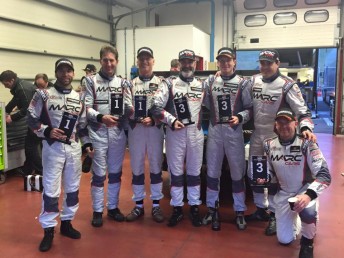MARC Cars Australia celebrate Mugello 12 Hour SP2 class win