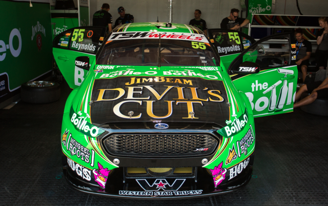 The Prodrive crew preparing The Bottle-O FG X at Albert Park