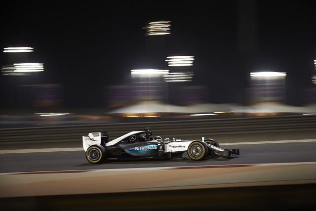 Lewis Hamilton on his way to a fourth pole position of the season