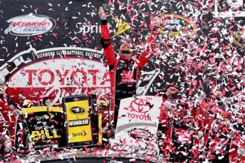Kurt Busch celebrates at Richmond
