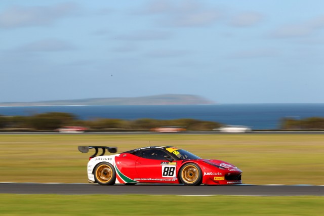 The repaired #88 Maranello Motorsport Ferrari