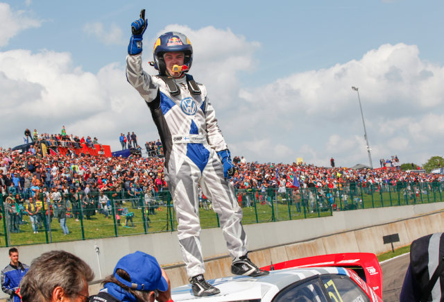 Toomas Heikkinen took victory in the FIA World Rallycross Championship at Belgium