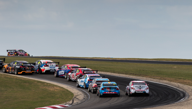 Passes have been few and far between among the front-runners after the opening lap
