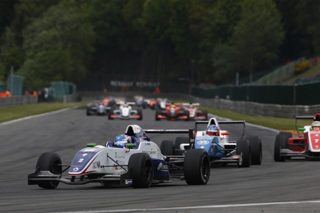 Jake Hughes leads the field at Spa