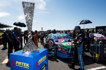 The Pirtek Enduro Cup on display at Sandown