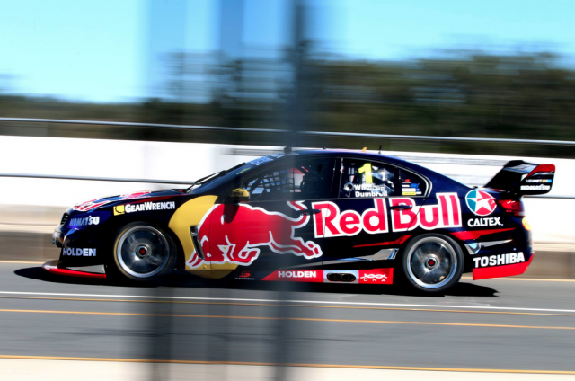 Whincup's new car at Queensland Raceway